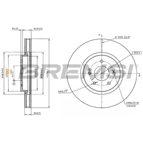 Bremsi Brake Disc CD8979V