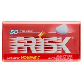 Omega Frisk Jordbær Vitamin C Sukkerfri mintpastiller