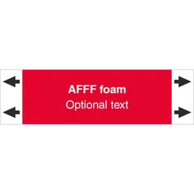 D-S Rørmærker AFFF-skum (engelsk) ISO 20560-1