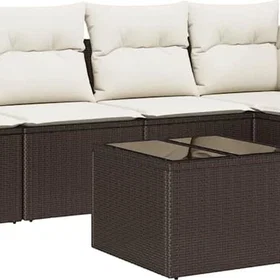 vidaXL Sofagruppe med pute 6 Deler 3346388