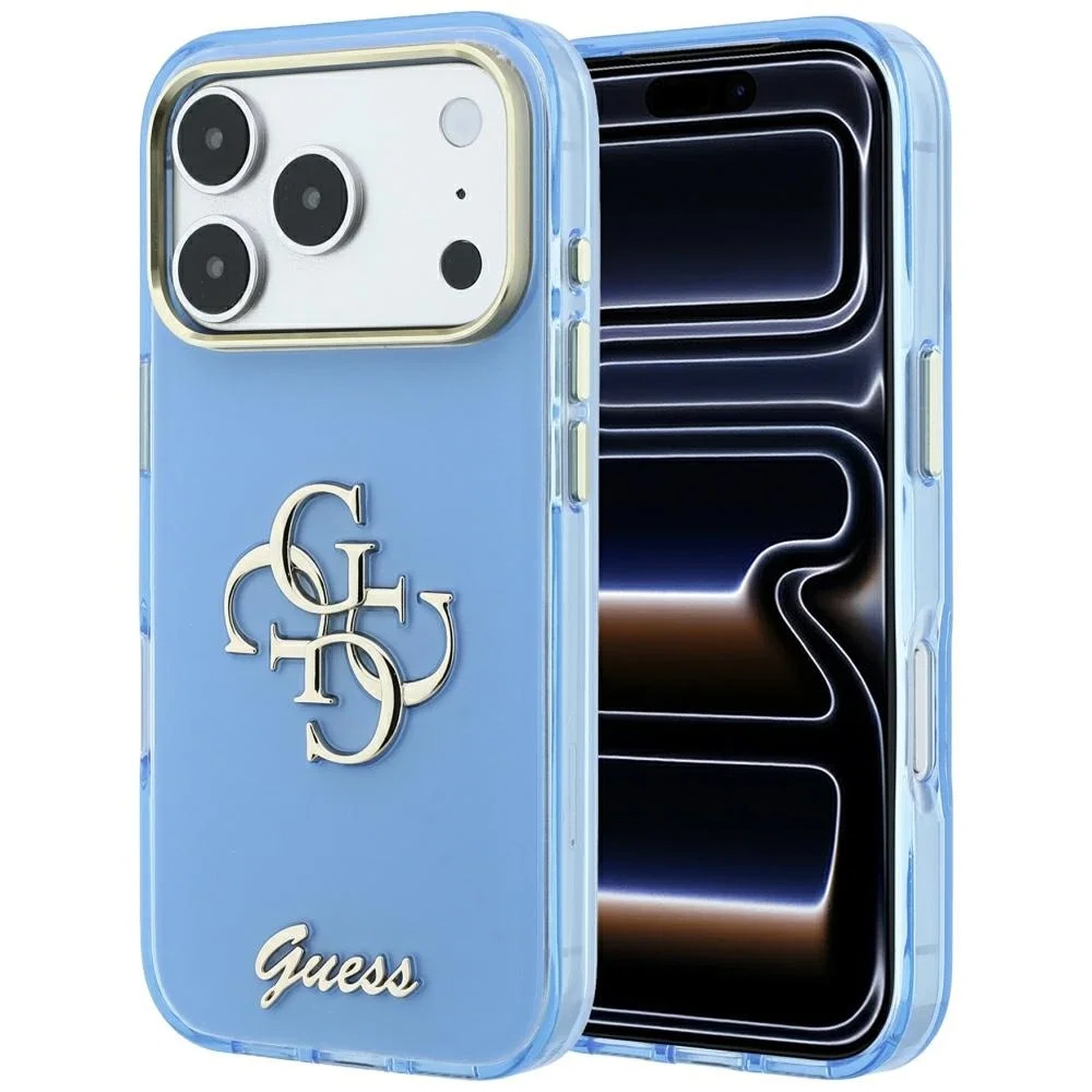 Guess IML 4G Script Metal Case for iPhone 18 Pro Max/17 Pro Max