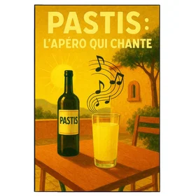 Cbkreation Plaque en Métal Pastis L Apéro Qui Chante