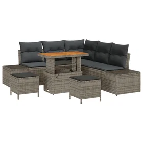 vidaXL Garden Sofa Set with Cushion 8 Pieces 3364738