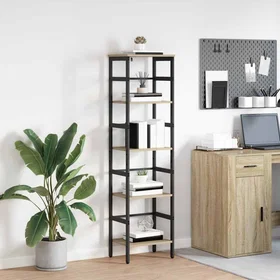 vidaXL Sonoma Oak Bokhylla 40x29.5x149cm (3-pack)