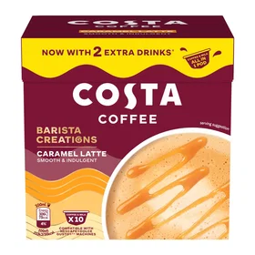 Costa Coffee Karamell Latte Kaffepuder 10-Pack