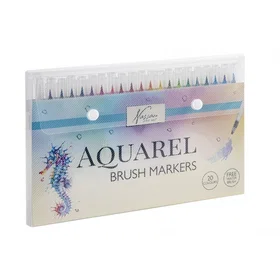 Nassau Aquarel Brush Markers 20-pack