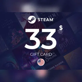 Steam Carte cadeau Wallet 33 USD