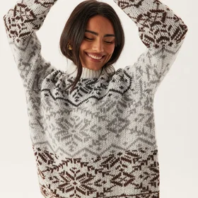 Pieces Ls High Neck Knit (Dam)
