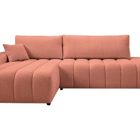 Casanova Canapé d'angle convertible tissu bouclette (4 places)