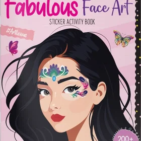 Stick & Style Fabulous Face Art Fargebok