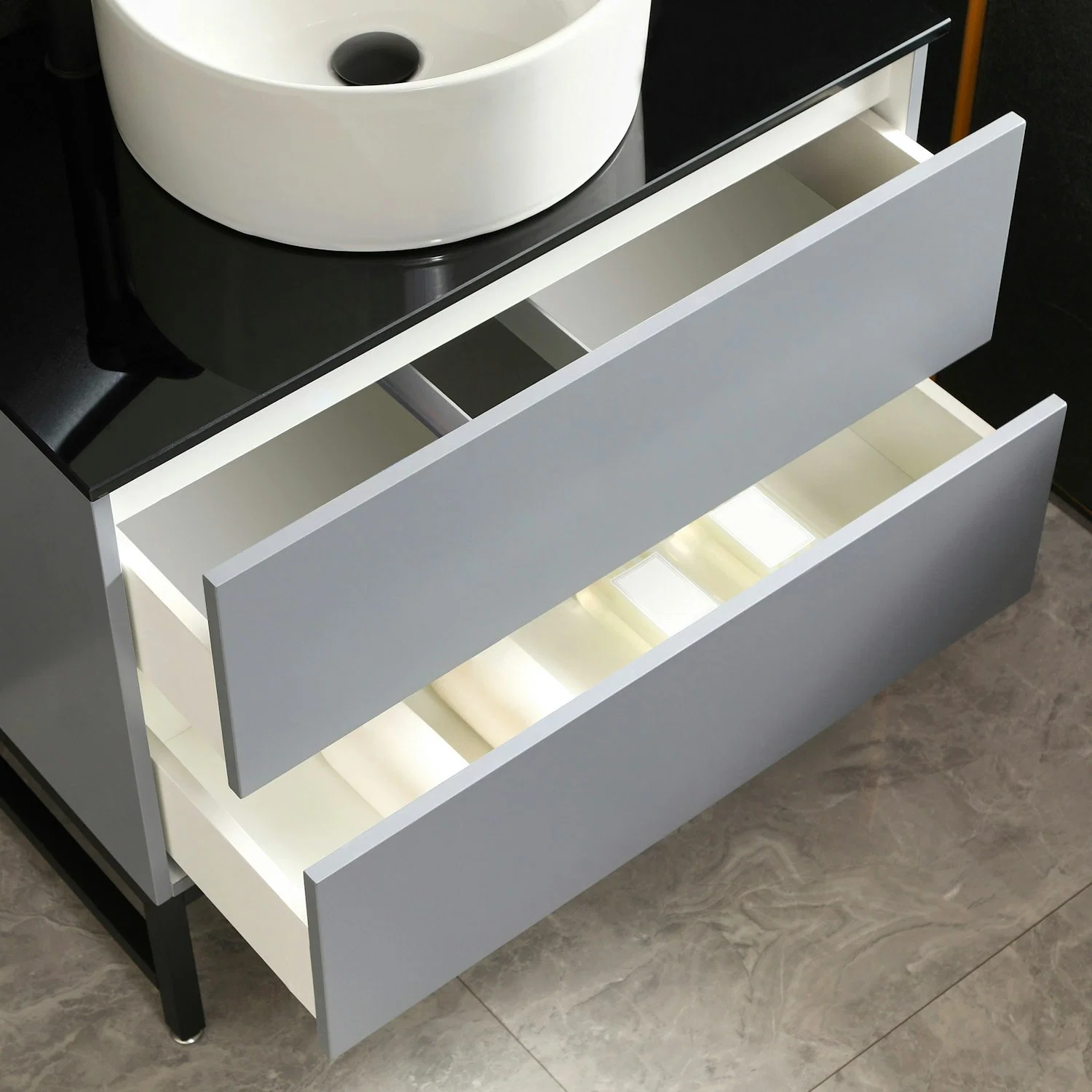 Lyfco 206-6-145 Vanity Cabinet Grå 80cm (206-6-145)