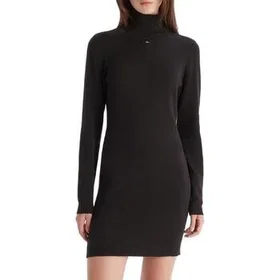 Tommy Jeans Tjw Ess Pull Col Roulé Courte Robe