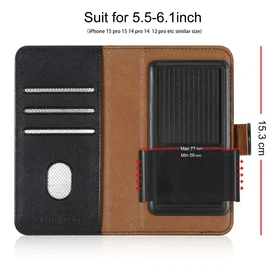Cadorabo PU Lærfodral for Apple iPhone 15 Pro