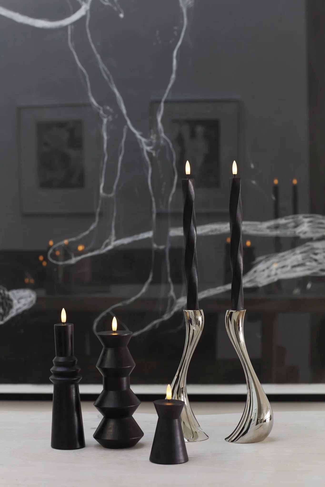 Sirius 80400 Nordic Sculpture LED Candle 9.2x20.3cm