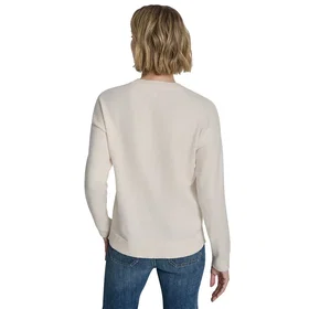 DKNY Sequin Logo Embellis Sweater (Women's)