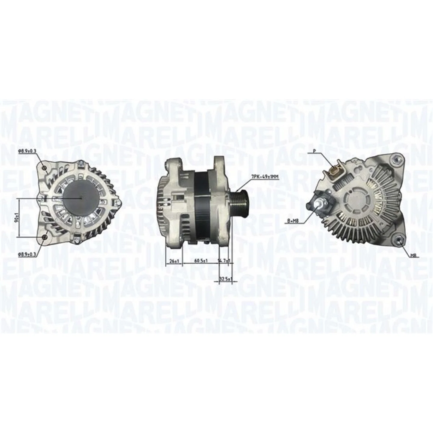 Magneti Marelli Alternator 063732186010