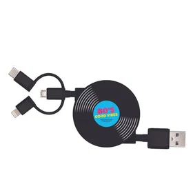 Yello trio USB vers USB-C/Micro/Lightning 1m