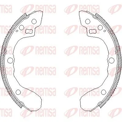 Remsa Brake Pad Set ZCA408000