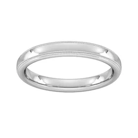 Goldsmiths GSDM 3mm Cut Wedding Ring GSDM 3mm Cut