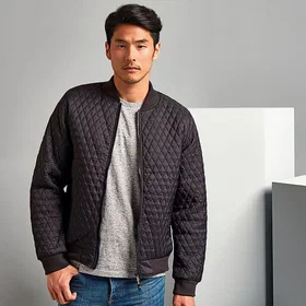 2786 Quilted Zip Up Flight Jacket (Miesten)