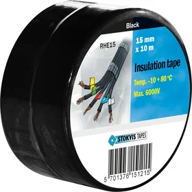 Stokvis Tapes Elektrisk Isolering 15mm x 10m 2-pack