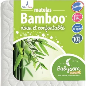 Babysom Bébé Bamboo 10cm 60x120 cm