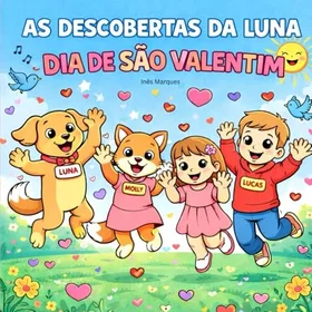 As Descobertas Da Luna: Dia De São Valentim Färgläggningsbok för barn