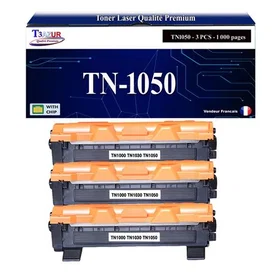 T3AZUR TN-1050 (Svart) 3-pack