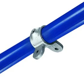 Kee Safety Dobbelt hængselsled, han (90°) - fitting M52, 42,4 mm, Clamp galvanis