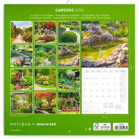 Capital Gardens Gardens Wall Calendar 2026 30x30cm