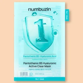 numbuzin Pantothenic B5 Hyaluronic Active Clear Mask Sheet Mask 26g