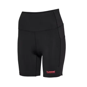 Hummel HmlHiit Intensity Shorts Polyester Elastane Hög Midja Med Fickor (Dam)