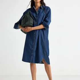 Lindex Midi Skjorta Klänning