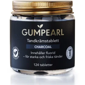 Gumpearl Charcoal tandkrämstablett 124 st