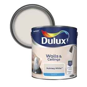 Dulux Matt Emulsion Paint Nutmeg White 2.5L