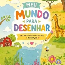 Meu Mundo Para Desenhar Färgläggningsbok