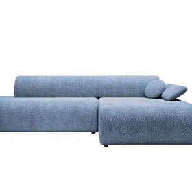 Casanova Canapé d'angle convertible tissu lisse (3 places)