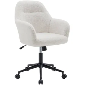SWEEEK Chaise De Bureau Métal Bouclé