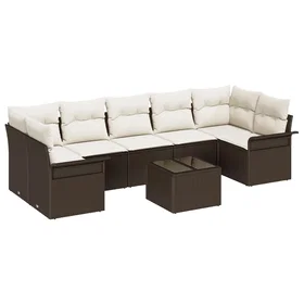vidaXL Garden Sofa Set with Cushion 8 Pieces 3345278