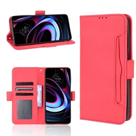 Modern-styled Läder Plånboksfodral för Motorola Edge (2021)