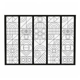 99Deco 5-Panel Room Divider 168x117cm