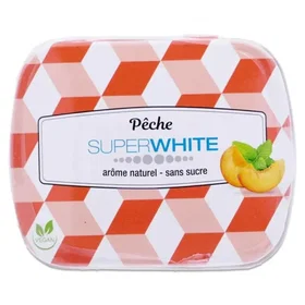 Superwhite Mini Mints Peach Sukkerfria 50 stk