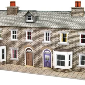 Metcalfe Lavrelief Sten Terrasseret Hus Front (PN175)