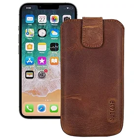 Suncase Läderfodral med Transparent Silikonstötfångare för iPhone 13 Pro