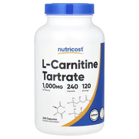 Nutricost L-Carnitine Tartrate 500mg 240 Capsules