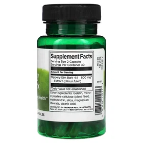 Swanson Slippery Elm Bark 400mg 60 Kapslar
