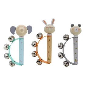 Playwood Wooden Bell Handle Animal Toy RS428