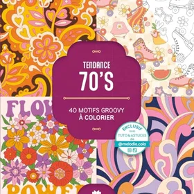 Charles Tendance 70's Motifs Groovy Att Färglägga