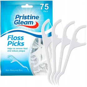 PRISTINA 2 in 1 Teeth Plaque Remover Dental Floss