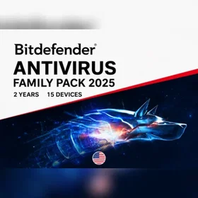 Bitdefender Family Pack 2025 Antivirus 15 Appareils 2 Ans
